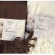PLAID PILE TINTA UNITA EFFETTO MOHAIR FRANGE INVERNESS SOPHIE