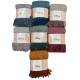 PLAID PILE TINTA UNITA 130X170CM EFFETTO MOHAIR FRANGE KILLING SOPHIE