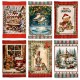 STROFINACCI SPUGNA 6 PEZZI ASSORTITI COUNTRY NATALE JOEL 4 LOVELY HOME