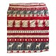 PLAID PILE 130X160CM AGNELLATO STAMPATO LAPPONIA RENNE GRIGIO ROSSO EASY HOME