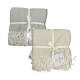 PLAID EFFETTO LANA 130X170CM CON FRANGE ORLEANS SOPHIE