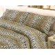 COMPLETO LENZUOLA COTONE LEOPARDATO QUADRIFOGLIO