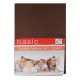 COPPIA FEDERE CUSCINO TINTA UNITA HOME FASHION MARRONE
