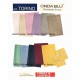 SET TAPPETO BAGNO IN SPUGNA 60X90CM + 2 GIROWATER 60X45CM TORINO ONDA BLU