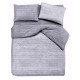 COMPLETO LENZUOLA COTONE BONBON QUADRIFOGLIO GRIGIO