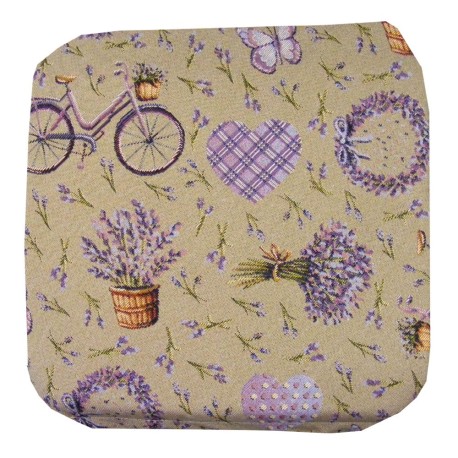 CONFEZIONE 6 PEZZI CUSCINI PER SEDIE ALETTE LAVANDA PEZZOLI BEIGE