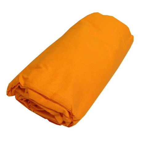 LENZUOLO SOTTO CON ANGOLI COTONE TINTA UNITA LOVELY HOME ARANCIO