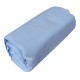 LENZUOLO SOTTO CON ANGOLI COTONE TINTA UNITA LOVELY HOME AZZURRO