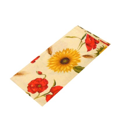 STROFINACCI CONF. 6 PEZZI GIRASOLI TULIPANI COTONE PEZZOLI