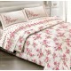COMPLETO LENZUOLA COTONE CLOE QUADRIFOGLIO ROSA