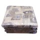 CONFEZIONE 4 PEZZI CUSCINI PER SEDIE CON LACCI CUORI QUADRETTI MIROS PEZZOLI BEIGE