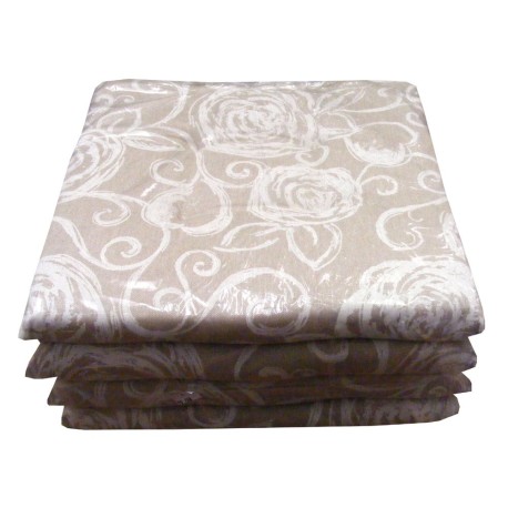 CONFEZIONE 4 PEZZI CUSCINI PER SEDIE CON LACCI ROSE PASTELLO MIROS PEZZOLI BEIGE