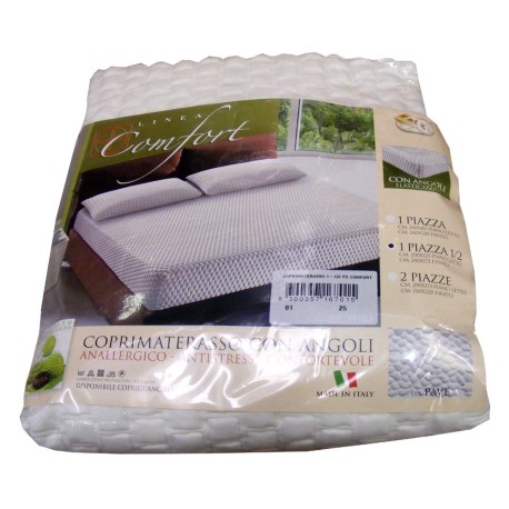 COPRIMATERASSO SANITARIO CON ANGOLI CONFORT EG