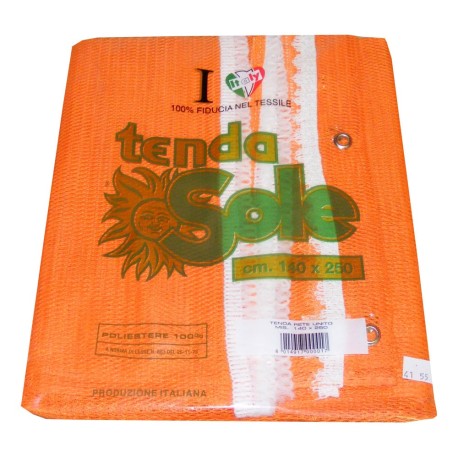 TENDA SOLE RETE ZANZARIERA TINTA UNITA MANIFATTURE CALUSIESE ARANCIO