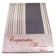 COPRITUTTO MISTO COTONE RIGATO FINE MIROS PEZZOLI GRIGIO