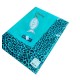 TELO MARE SPUGNA 90X170CM STAMPATO ANIMALIER GITIESSE AZZURRO