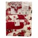 SET CUCINA COTONE PANAMA FRILL NATALE XMAS TEDDY PEZIOSA TOVAGLIA