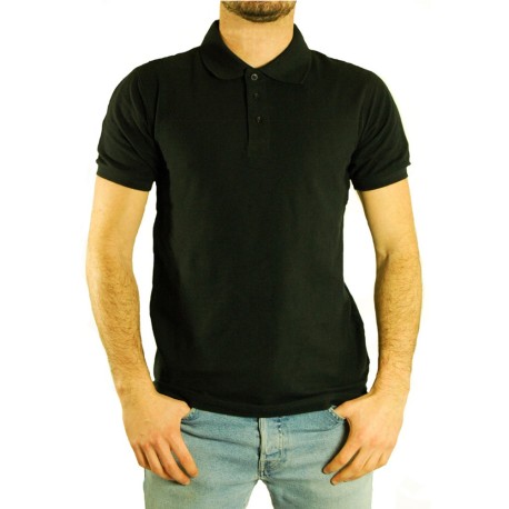 POLO UOMO COTONE PRERISTRETTO BIG APPLE JHK T-SHIRT NERO