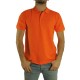 POLO UOMO COTONE PRERISTRETTO BIG APPLE JHK T-SHIRT ARANCIONE