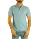 POLO UOMO COTONE PRERISTRETTO BIG APPLE JHK T-SHIRT AZZURRO