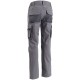 PANTALONE DA LAVORO GLOBAL TRADING ASTPAN STRETCH CON TASCHE E GINOCCHIERE grigio retro