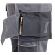 PANTALONE DA LAVORO GLOBAL TRADING ASTPAN STRETCH CON TASCHE E GINOCCHIERE grigio lato