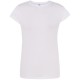 T-SHIRT JHK REGULAR BASIC DONNA IN COTONE MANICHE CORTE bianca