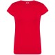 T-SHIRT JHK REGULAR BASIC DONNA IN COTONE MANICHE CORTE rosso