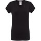 T-SHIRT JHK SICILIA SCOLLO V DA DONNA IN COTONE MANICHE CORTE nero