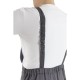 SALOPETTE DA LAVORO ASALOR ORO COTONE RIPSTOP  4 TASCHE PORTAMETRO E GANCI blu bretelle dettaglio