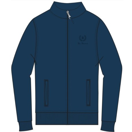 FELPA TUTA LEGGERA BE BOARD COTONE INTERLOCK SENZA CAPPUCCIO GIROVITA E MANICHE CON POLSINI blu