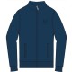 FELPA TUTA LEGGERA BE BOARD TAGLIE FORTI COTONE INTERLOCK SENZA CAPPUCCIO blu