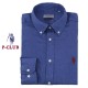 CAMICIA UOMO MANICA LUNGA P-CLUB 100% LINO REGULAR FIT COLLETTO BOTTON DOWN avio