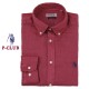 CAMICIA UOMO MANICA LUNGA P-CLUB 100% LINO REGULAR FIT COLLETTO BOTTON DOWN corallo