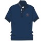 POLO UOMO BE BOARD 39 COTONE PIQUET COLLO E MANICA A COSTINA blu notte