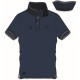 POLO UOMO BE BOARD 92-39 COTONE PIQUET BORDI A CONTRASTO blu