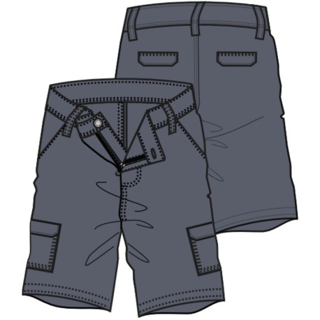 BERMUDA UOMO STRETCH BE BOARD 04 6 TASCHE ZIP E PASSANTI avio