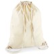 BORSA SACCA COTONE CHIUSURA E SPALLINE CORDONE A CONTRASTO naturale