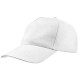 BERRETTO BASEBALL 5 PANNELLI VISIERA PRECURVATA Bianco