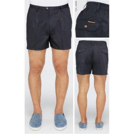 PANTALONE BERMUDA CORTO CORONA BARNY PURO COTONE 4 TASCHE