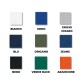 TABELLA COLORI 01 CANOTTA VOGATORE EFFEPI SPALLA LARGA PURO COTONE PERSONALIZZABILE