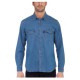 CAMICIA UOMO CORONA NEW PECOS JEANS DENIM MANICA LUNGA 2 TASCHE