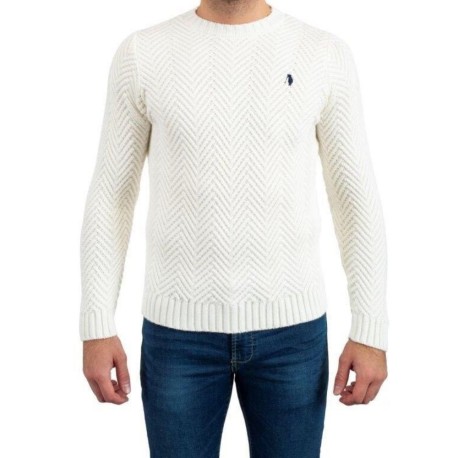 MAGLIONE GIROCOLLO UOMO P-CLUB 23029 SPINA DI PESCE