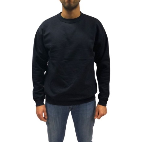FELPA PURO COTONE GIROCOLLO WORKWEARS CON62015 PERSONALIZZABILE