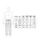 TABELLA TAGLIE PANTALONE UOMO COTONE POPELINE SEA BARRIER ISOLA2