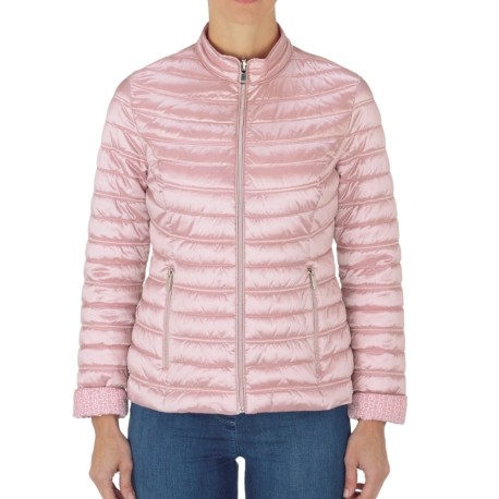 PIUMINO DONNA 100 GR. DOUBLE FACE VIRGINIA BLU BRILLANTE lato 1