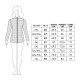 TABELLA TAGLIE PIUMINO LEGGERO DONNA DOUBLE FACE VIRGINIABLU&#039; DOLCE-REV TAGLIE FORTI