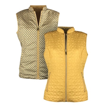 GILET DONNA DOUBLE FACE VIRGINIABLU' AMBIZIOSA-REV