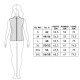 TABELLA TAGLIE GILET DONNA DOUBLE FACE VIRGINIABLU&#039; AMBIZIOSA-REV