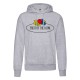 FELPA FRUIT OF THE LOOM CON TASCONE A MARSUPIO E CAPPUCCIO grigio melange